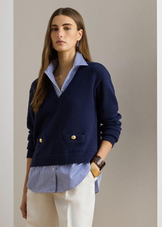 26SS 랄프 로렌 스웨터 200P08778001 Blue - RALPH LAUREN