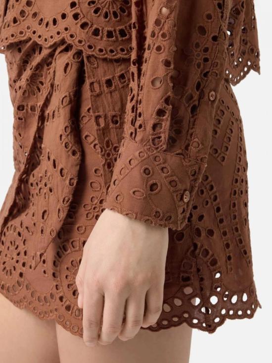26SS 세인트바쓰 미디 스커트 CYS000101005L Brown - MC2 SAINT BARTH