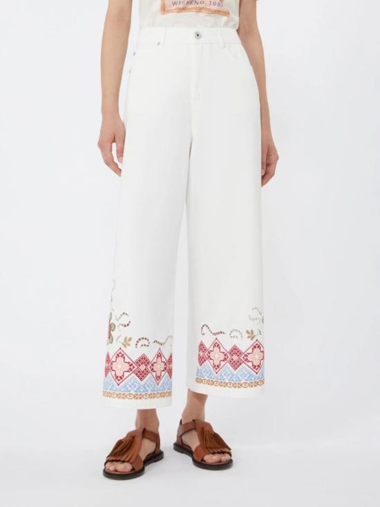 26SS 막스마라 팔라초 팬츠 2615131012600009 White - MAX MARA