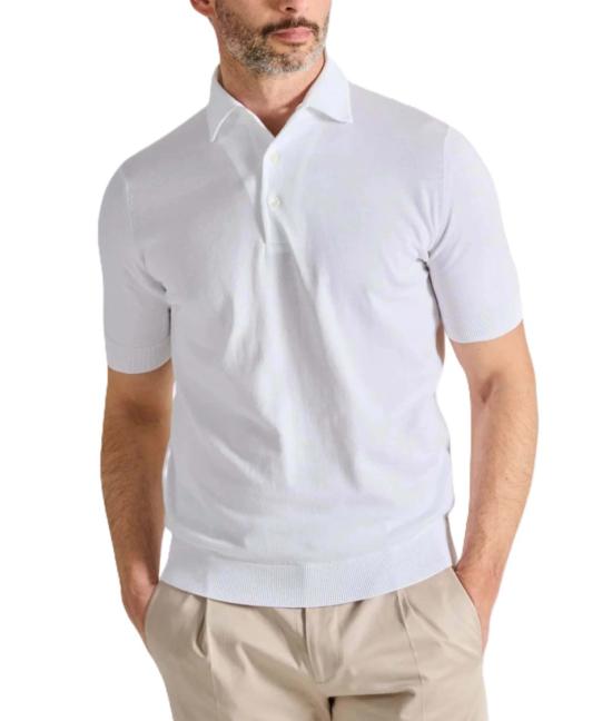 26SS 필리포 드 로렌티스 폴로 티셔츠 PL1MCPARCR14R001 White