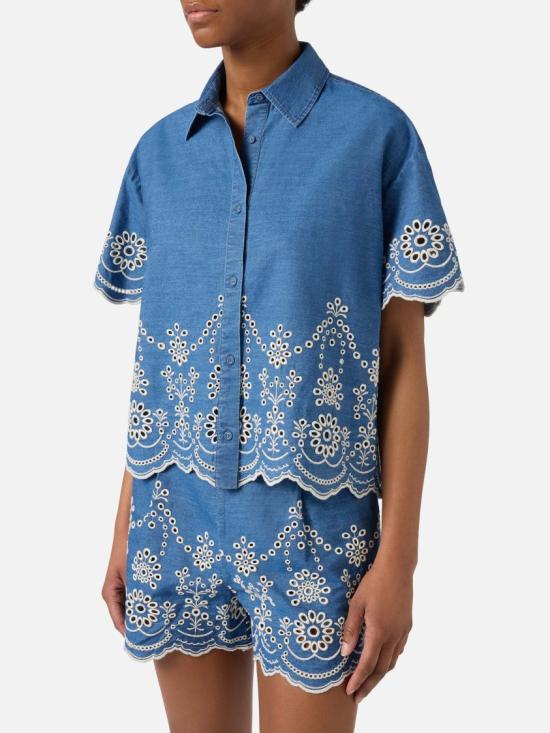 26SS 세인트바쓰 데님 셔츠 CEM000100473L Blue - MC2 SAINT BARTH