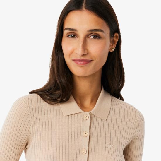 26SS 라코스테 폴로 티셔츠 AF9984X6F Neutrals - LACOSTE