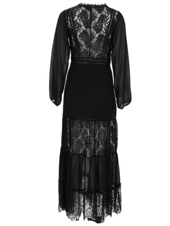 Nj Couture 롱 원피스 W05 NERO Black - NJ COUTURE