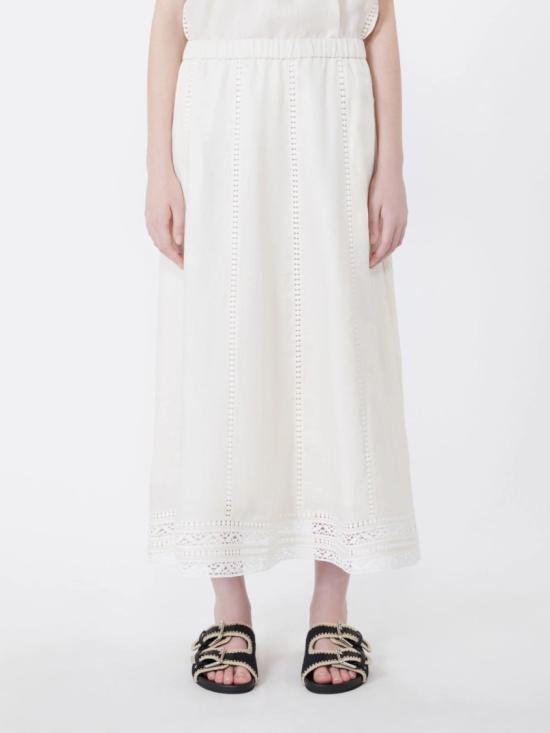 26SS 막스마라 미디 스커트 2615101012600002 White - MAX MARA