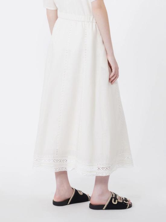 26SS 막스마라 미디 스커트 2615101012600002 White - MAX MARA