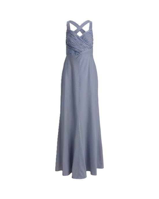 26SS 랄프 로렌 롱 원피스 253P08754001 Blue