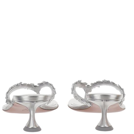 26SS 아미나 무아디 뮬/슬리퍼 JANISTHONG45SILVERWHITE White - AMINA MUADDI