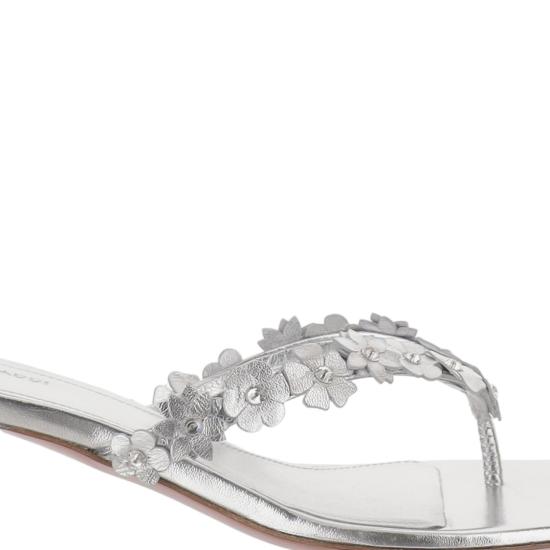 26SS 아미나 무아디 뮬/슬리퍼 JANISTHONG45SILVERWHITE White - AMINA MUADDI