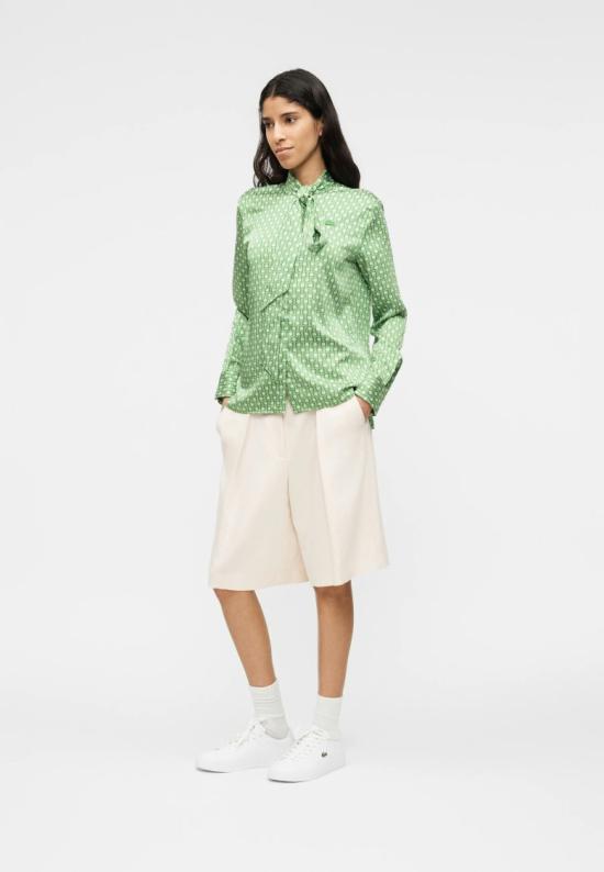 26SS 라코스테 블라우스 CF26264SI Green - LACOSTE