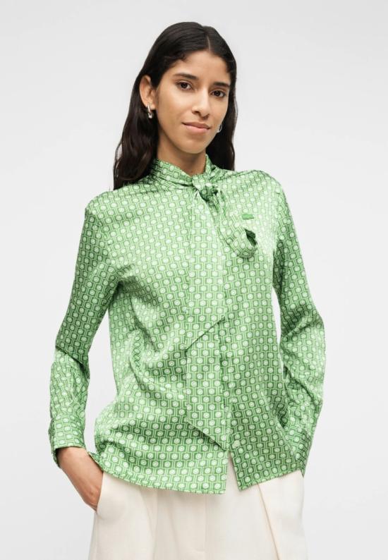 26SS 라코스테 블라우스 CF26264SI Green - LACOSTE