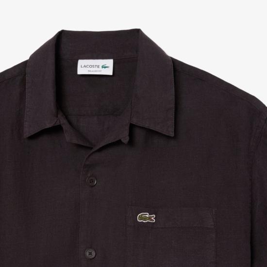 26SS 라코스테 반팔 셔츠 CH23393LA Black - LACOSTE