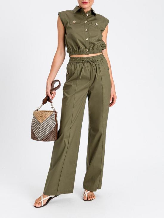 26SS 트윈셋 스트레이트 팬츠 261TT223100914 Green - TWINSET