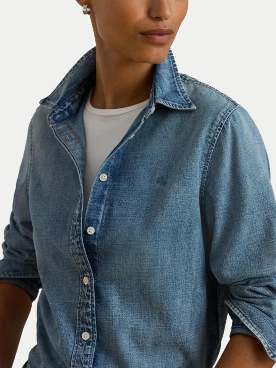 26SS 랄프 로렌 데님 셔츠 200P08166001 Blue - RALPH LAUREN