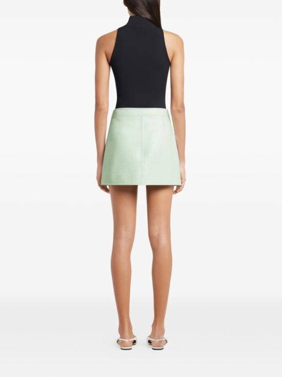 26SS 쿠레쥬 숏 스커트 223CJU001VY0014 7038 Green - COURREGES