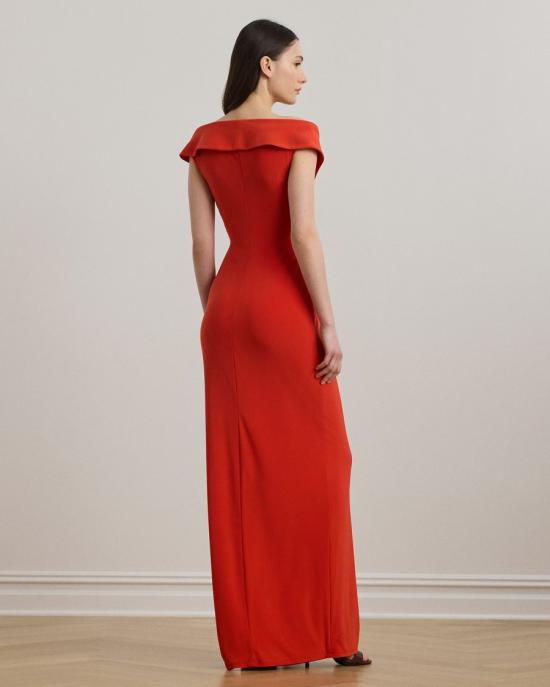 25FW 랄프 로렌 레오니다스 브이넥 슬리브리스 맥시 원피스 253863940024 Red - RALPH LAUREN