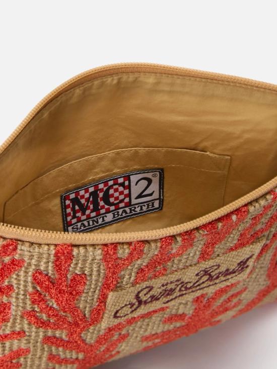 26SS 세인트바쓰 클러치/파우치 JUTE00200886L Brown - MC2 SAINT BARTH