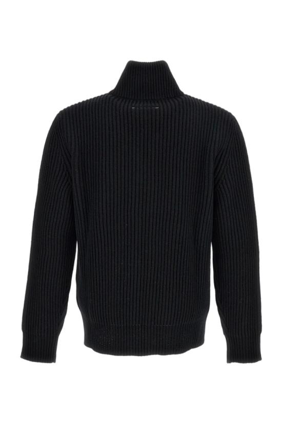 26FW MM6 메종마르지엘라 집업 니트 SH0AM0095M13286900 Black - MM6 MAISON MARGIELA