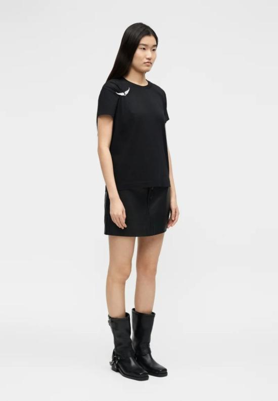 26SS 자딕앤볼테르 반팔 티셔츠 JWTS02871BLACK Black - ZADIG & VOLTAIRE