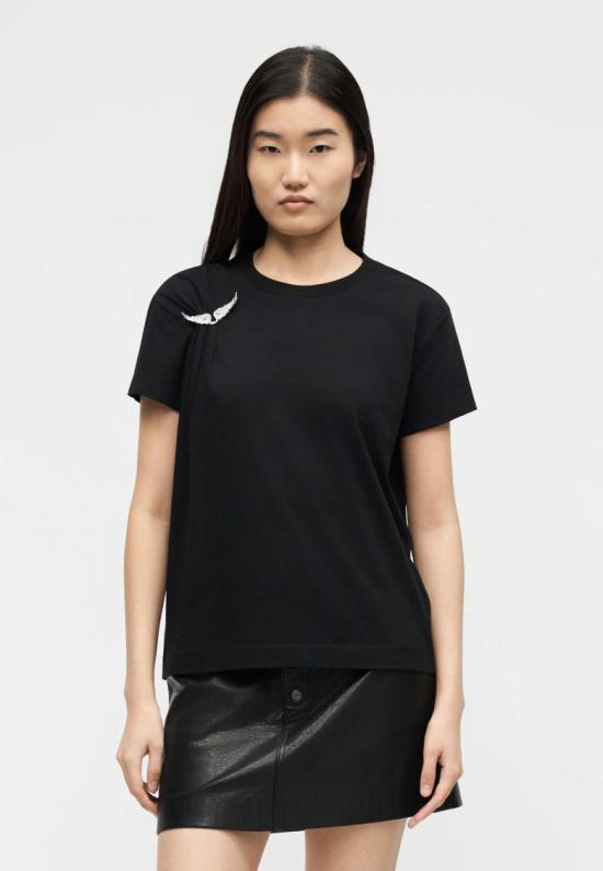 26SS 자딕앤볼테르 반팔 티셔츠 JWTS02871BLACK Black - ZADIG & VOLTAIRE