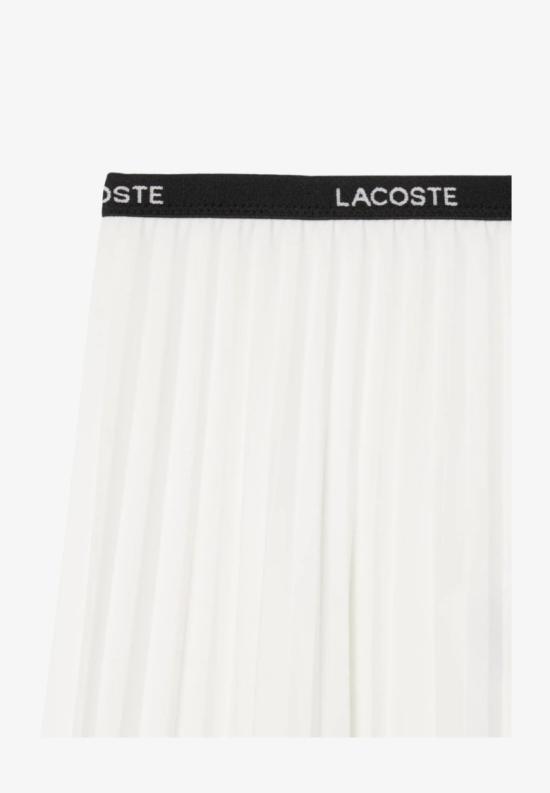 26SS 라코스테 미디 스커트 JF140370V White - LACOSTE