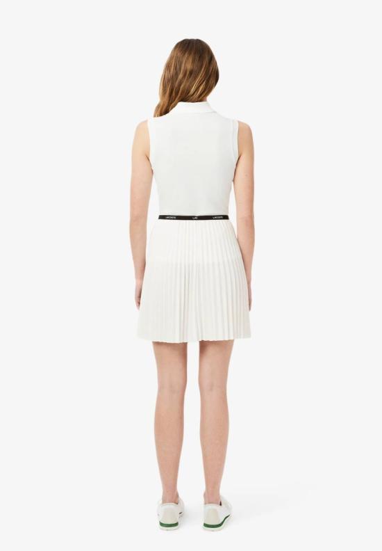 26SS 라코스테 미디 스커트 JF140370V White - LACOSTE