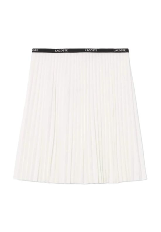 26SS 라코스테 미디 스커트 JF140370V White