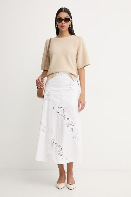 26SS 트윈셋 롱 스커트 261TT203000001 White - TWINSET