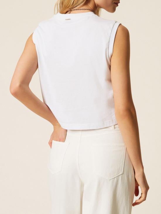 26SS 트윈셋 민소매 티셔츠 261TT205000001 White - TWINSET