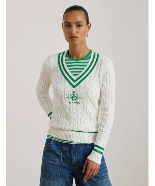 26SS 랄프 로렌 스웨터 200P07026001 White - RALPH LAUREN