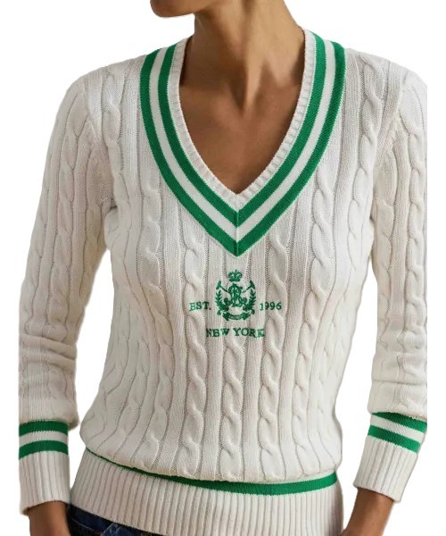 26SS 랄프 로렌 스웨터 200P07026001 White - RALPH LAUREN