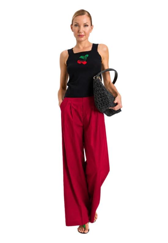 26SS 트윈셋 스트레이트 팬츠 261TT216203725 Red - TWINSET