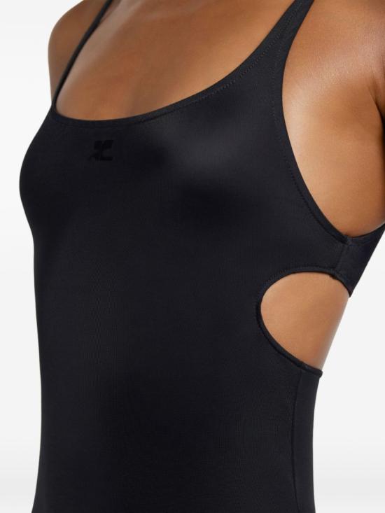 26SS 쿠레쥬 바디수트 티셔츠 126JMB053PA0043 9999 Black - COURREGES