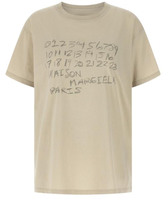 26SS 마르지엘라 뉴메리컬 코튼 티셔츠 S51GC0544S24575119 Neutrals