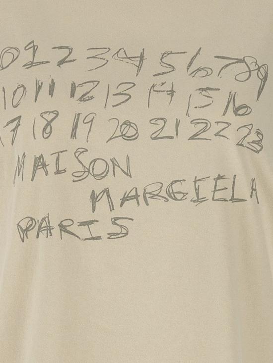 26SS 마르지엘라 뉴메리컬 코튼 티셔츠 S51GC0544S24575119 Neutrals - MAISON MARGIELA