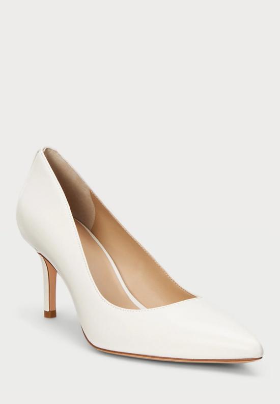 26SS 랄프 로렌 힐/펌프스 802972024002 White - RALPH LAUREN