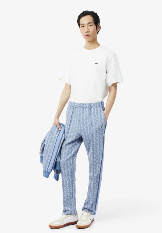 26SS 라코스테 스트레이트 팬츠 XH14401QI Blue - LACOSTE