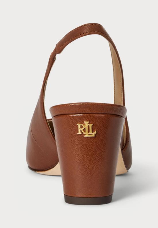 26SS 랄프 로렌 힐/펌프스 802P00096002 Brown - RALPH LAUREN
