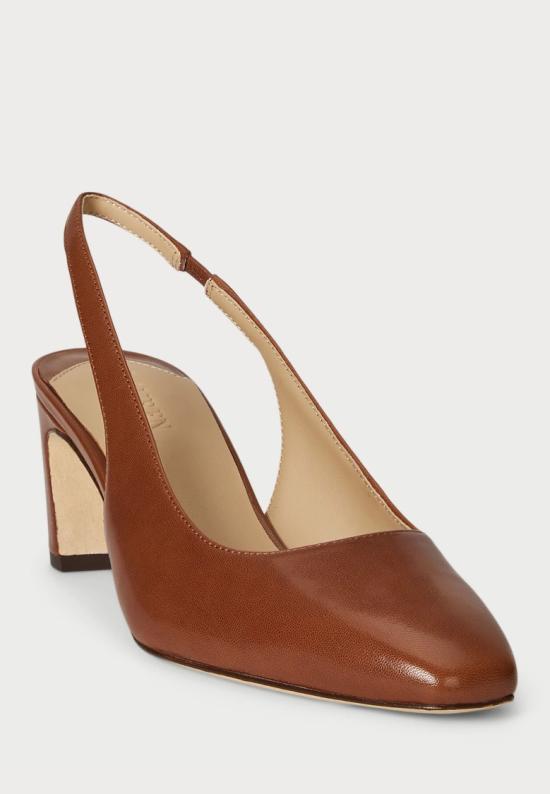 26SS 랄프 로렌 힐/펌프스 802P00096002 Brown - RALPH LAUREN