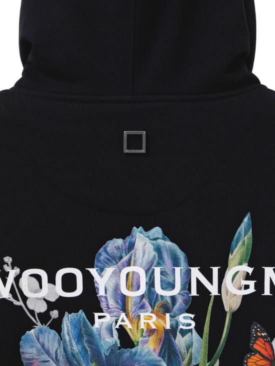 26SS 우영미 후드 티셔츠 W261TS36741B Black - WOOYOUNGMI