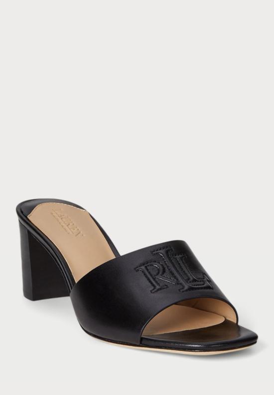 26SS 랄프 로렌 뮬/슬리퍼 802974364001 Black - RALPH LAUREN