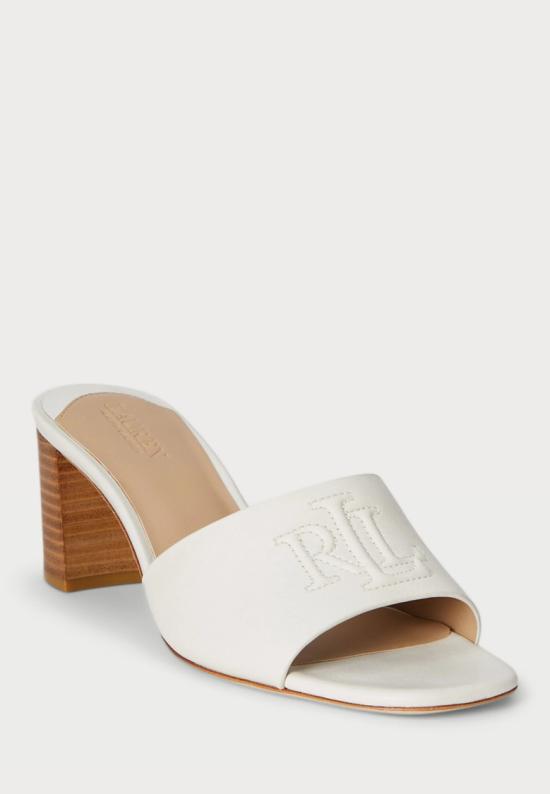26SS 랄프 로렌 뮬/슬리퍼 802967764001 White - RALPH LAUREN