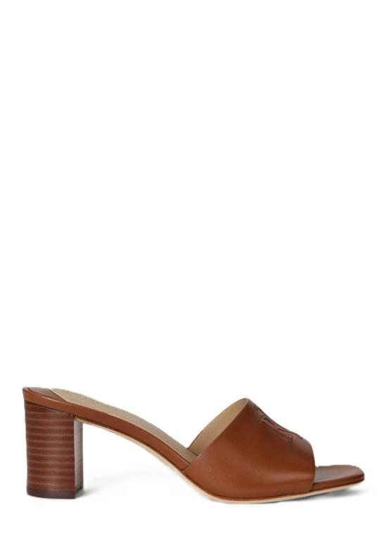 26SS 랄프 로렌 뮬/슬리퍼 802974364002 Brown