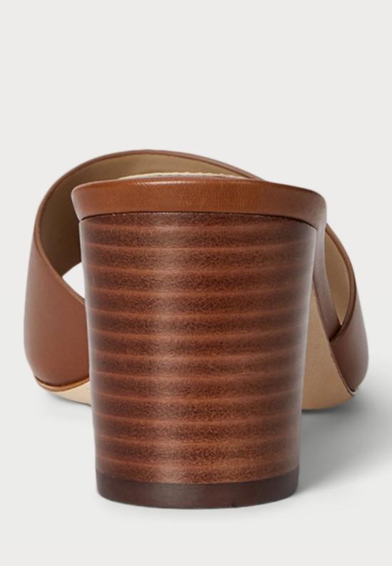 26SS 랄프 로렌 뮬/슬리퍼 802974364002 Brown - RALPH LAUREN