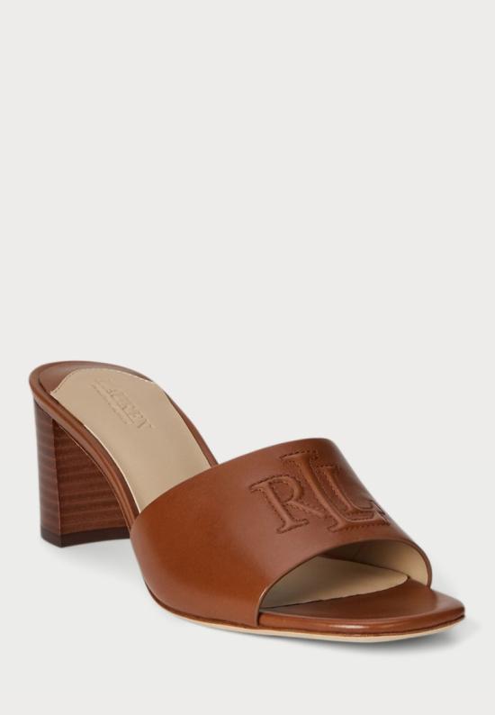 26SS 랄프 로렌 뮬/슬리퍼 802974364002 Brown - RALPH LAUREN