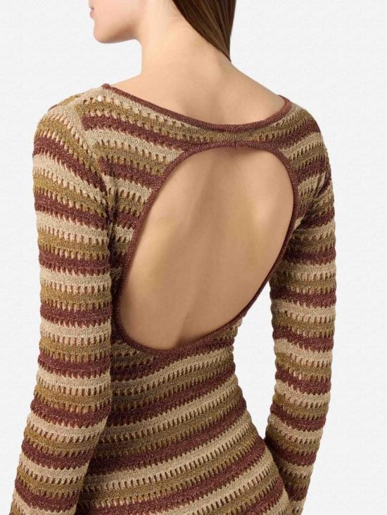 26SS 세인트바쓰 미디 원피스 RYN000100492L Brown - MC2 SAINT BARTH