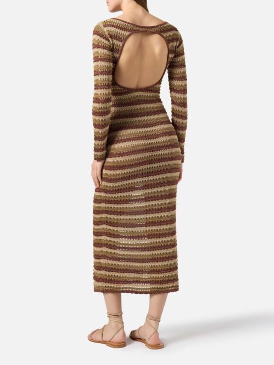 26SS 세인트바쓰 미디 원피스 RYN000100492L Brown - MC2 SAINT BARTH