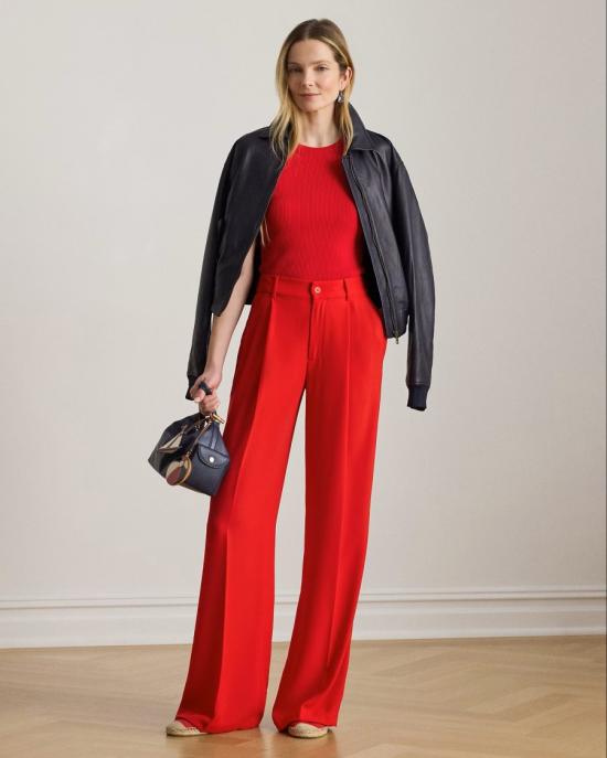 26SS 랄프 로렌 스트레이트 팬츠 200P03582004 Red - RALPH LAUREN
