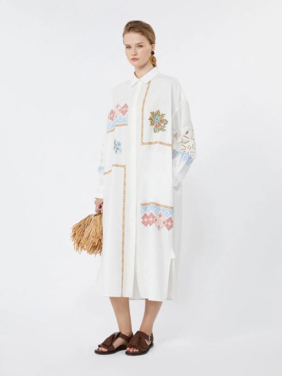 26SS 막스마라 미디 원피스 2615221022600001 White - MAX MARA