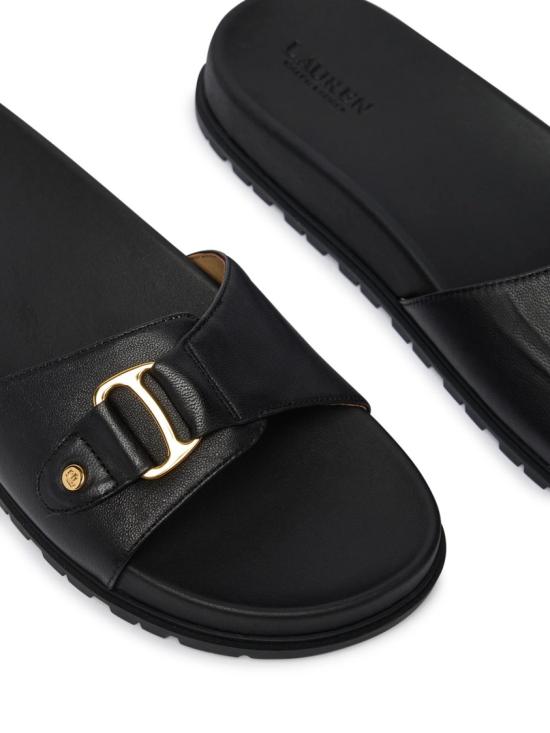 26SS 랄프 로렌 뮬/슬리퍼 802982883002 Black - RALPH LAUREN