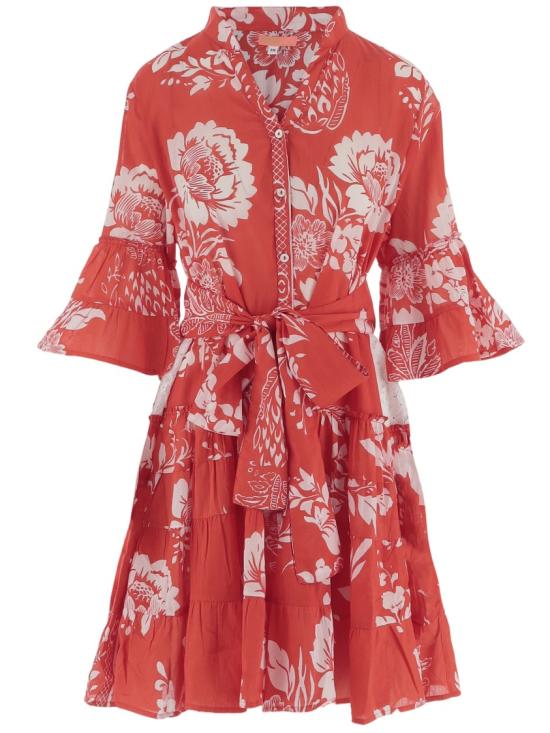 26SS 펩스 칸느 미디 원피스 KIMONO04RED Red